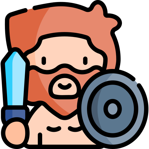 A roman gladiator helmet